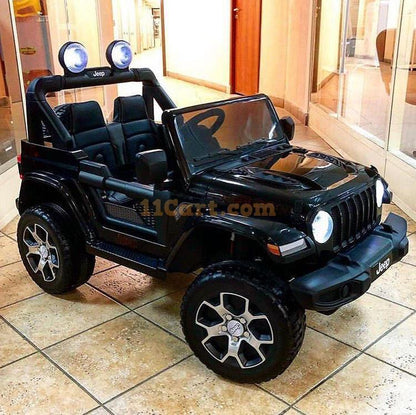 Speed Ride on Jeep 12V For Kids Battery Operated Black - 11Cart