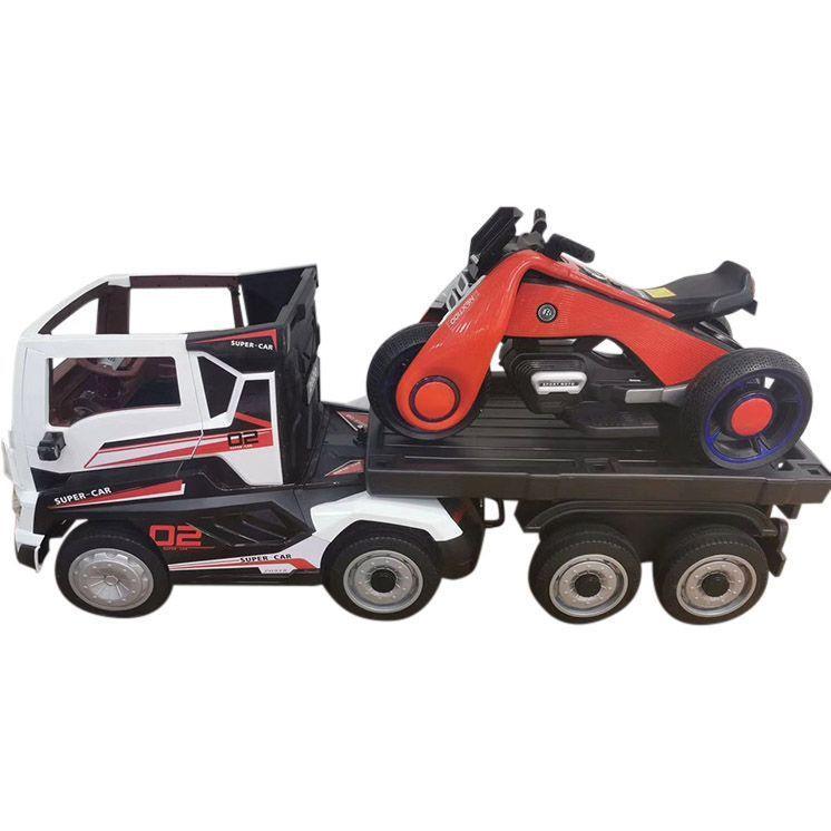Remote Control Supper Car Transporter Ride-on Childrens Lorry with Trailer - 11Cart