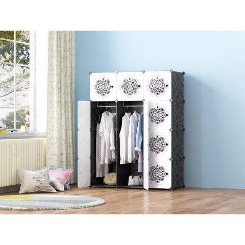 12 Cubes DIY Hello Kitty Portable Wardrobe for Kids - 11Cart