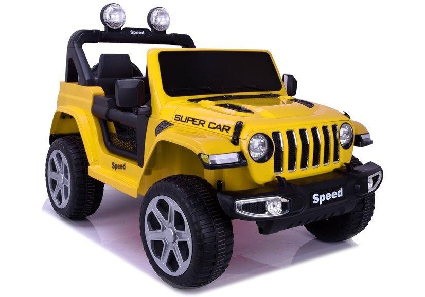 11Cart Yellow Electric Ride on Speed Jeep for Kids | Manual and Parent Control - 11Cart