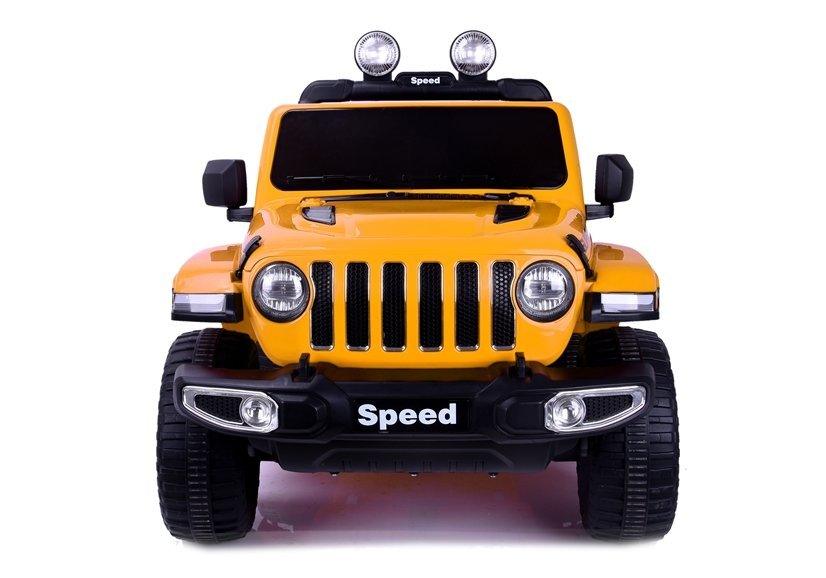11Cart Yellow Electric Ride on Speed Jeep for Kids | Manual and Parent Control - 11Cart