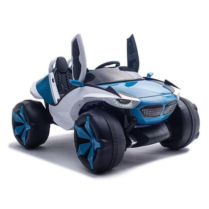 4x4 Big Wheels Electric Jeep in Blue and Red | Ride on Jeep - 11Cart