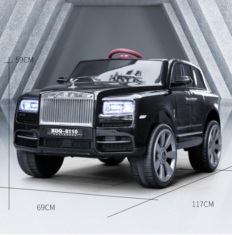 Rolls Royce Rechargeable Ride on Car for Kids & Toddlers with Remote Control - BDQ-8110 Black - 11Cart