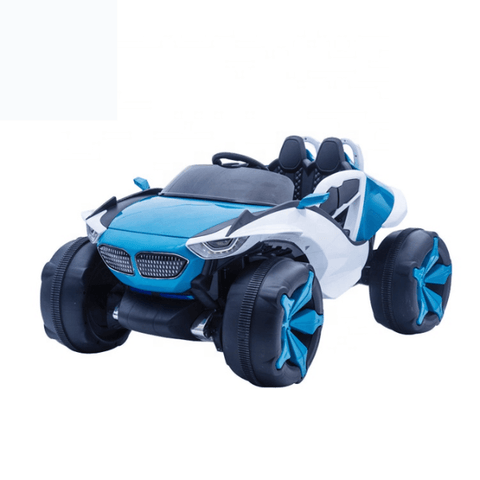 4x4 Big Wheels Electric Jeep in Blue and Red | Ride on Jeep - 11Cart