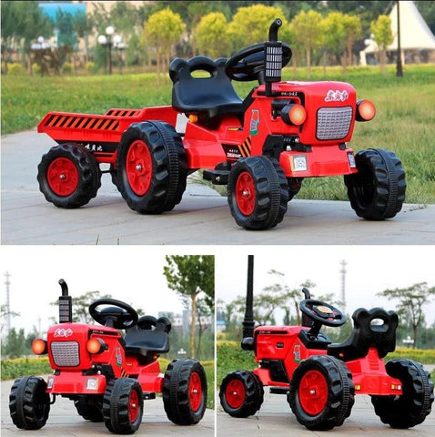 Brand New Battery Operated Red Ride on Tractor for Kids |  with Powerful Motor System - 11Cart