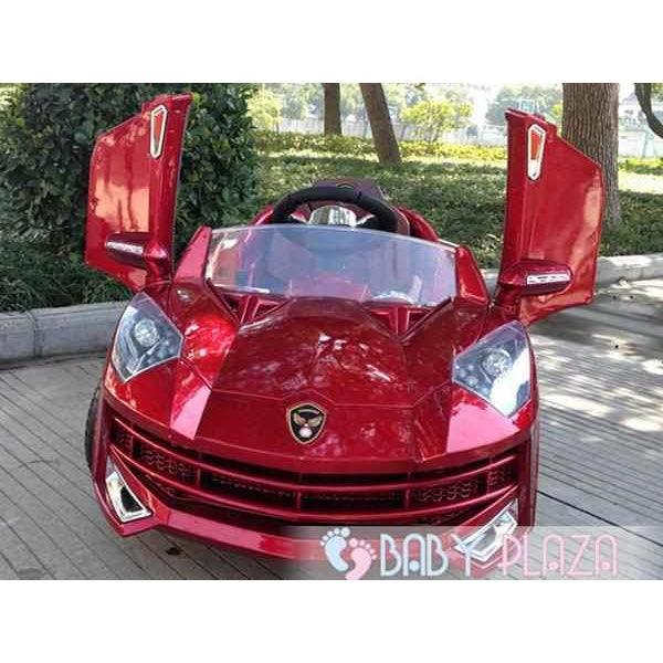 12V Lamborghini WXE 8188 Electric Car for Kids | 2 Engine & Doors Open | Gearbox Steering Wheel - 11Cart