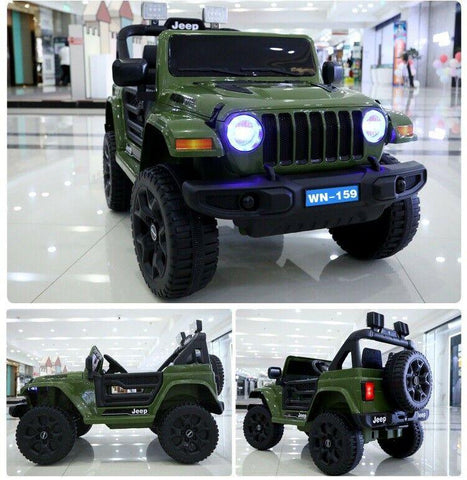 12V Kids Electric Ride On Jeep Car with 2.4G Remote Control & Bluetooth WN-159 - 11Cart