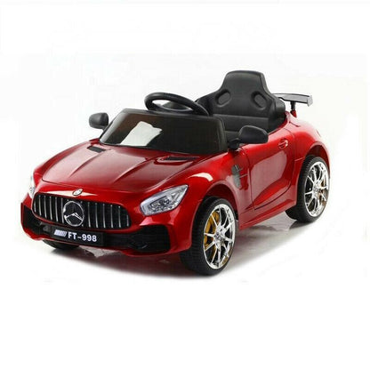 Mercedes Benz FT-998  Amg Gt Style 12V Ride on Car with remote & Manual Drive for Kids - Red - 11Cart
