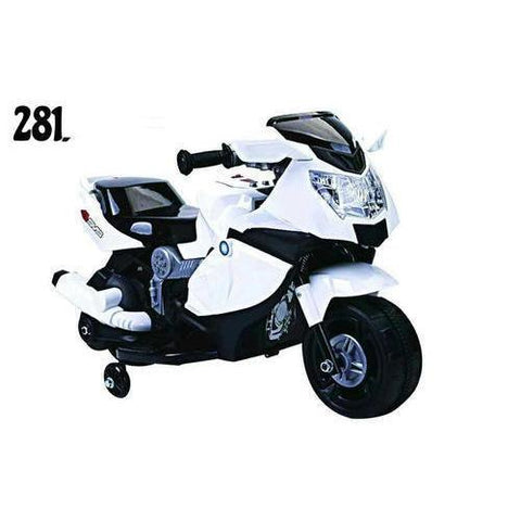 6V Ride on BMW Kids Motor Bike with Lights Features - 11Cart