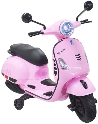 Vespa Battery Operated Ride on Scooty Pink